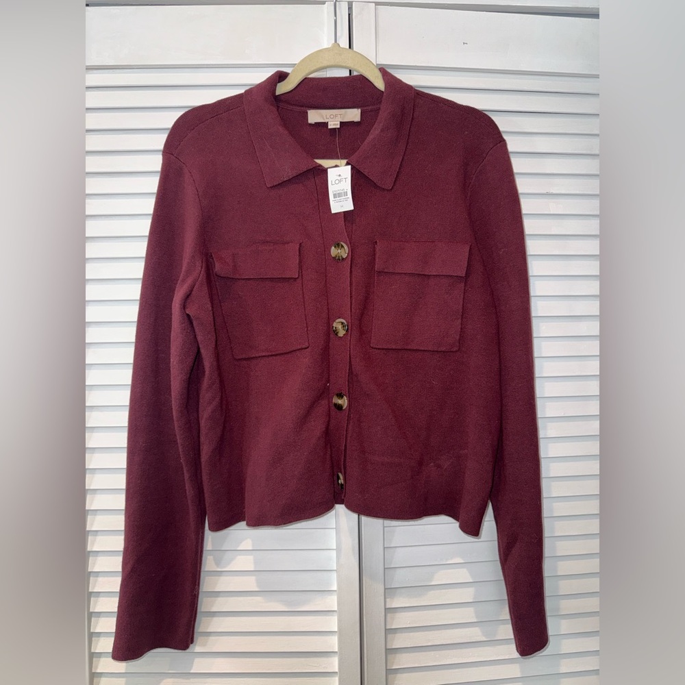 LOFT Women's Deep Red Blazer